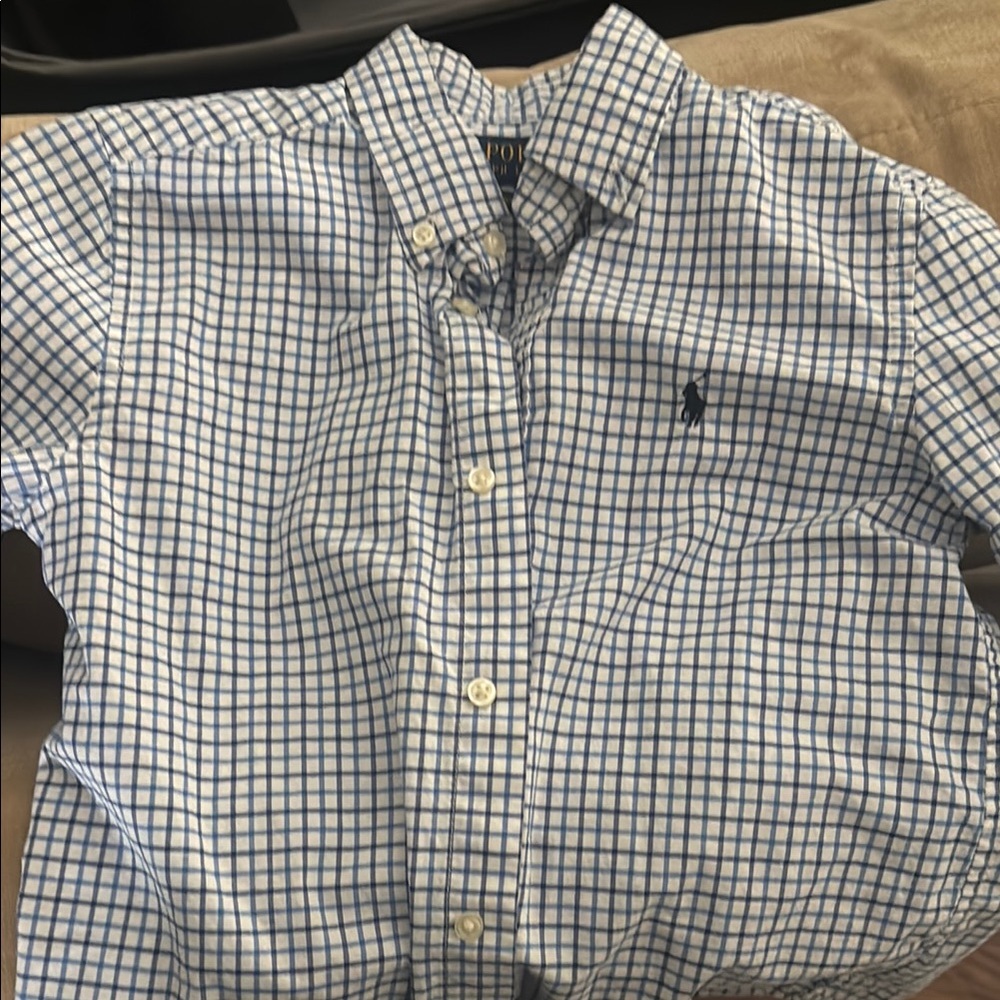 Polo by Ralph Lauren Kids Blue Checkered Shirt